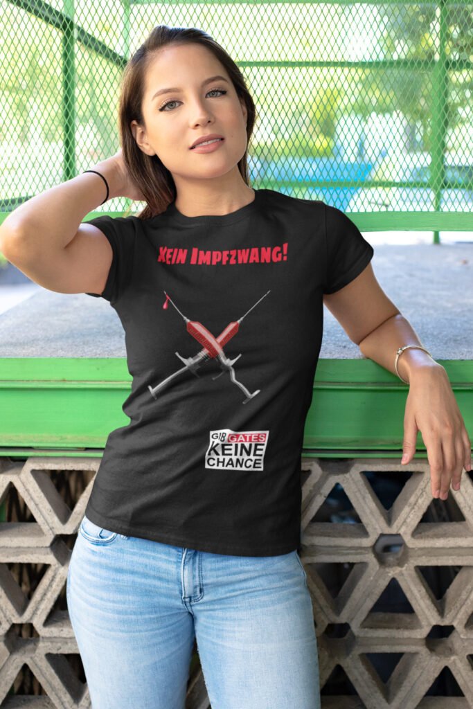 Kein Impfzwang - Frauen T-Shirt schwarz