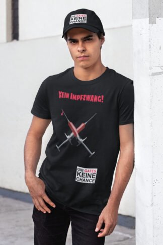 Kein Impfzwang T-Shirt unisex schwarz