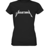 VEGETARIA Premium T-Shirt Damen schwarz