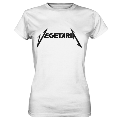 VEGETARIA Premium T-Shirt Damen weiss
