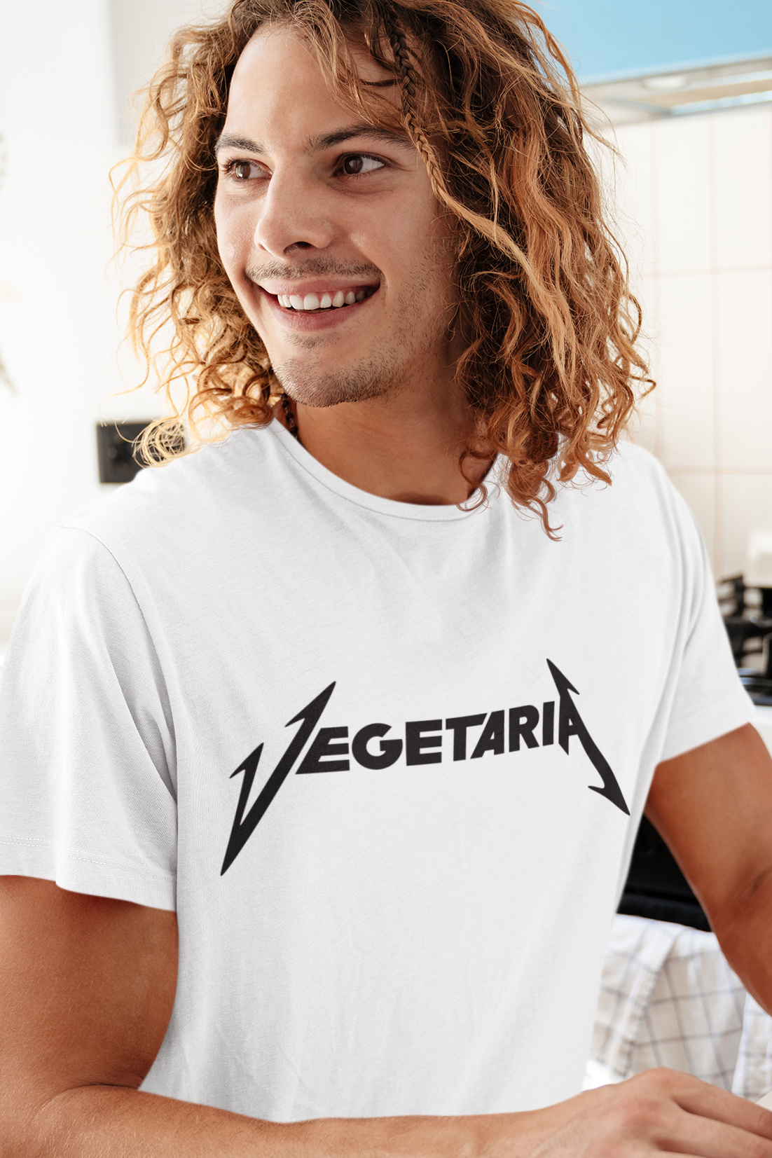 VEGETARIA Premium T-Shirt Unisex Weiss
