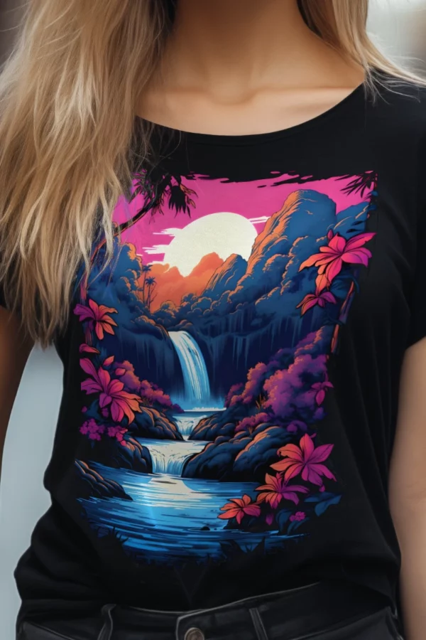 Hawaii Lagoon Damen Premium T-Shirt 1